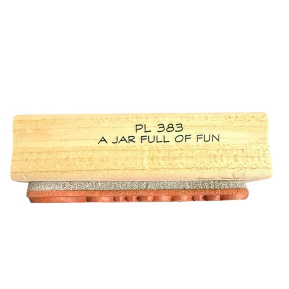 Posh Limited Posh Impressions A Jar Full Of Fun PL 383 Rubber Stamp - Picture 3 of 3